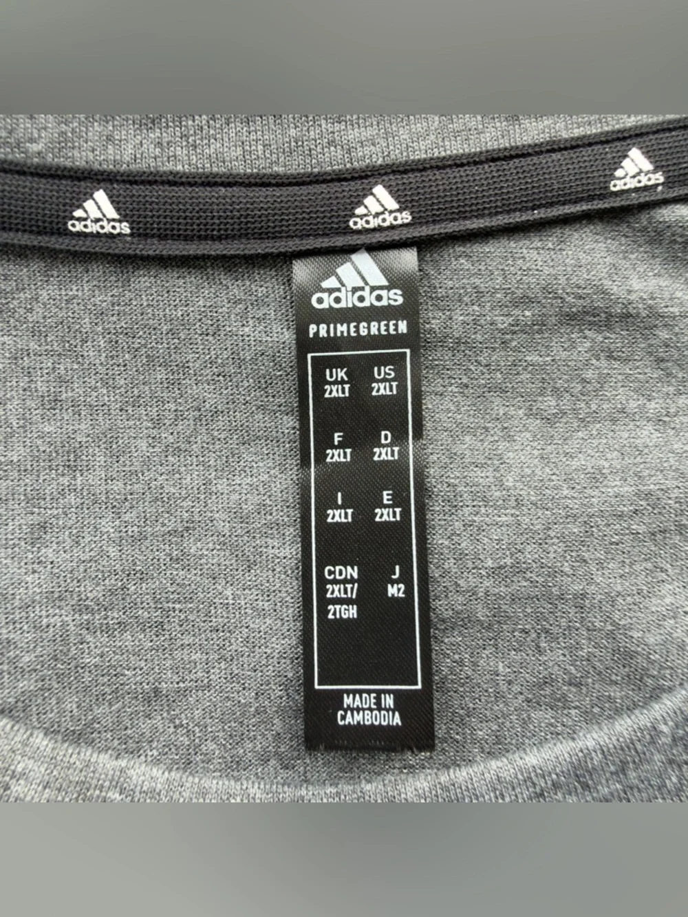adidas Men's Dark Gray Athletic Short Sleeve Tee